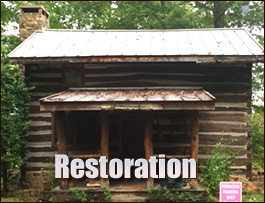 Historic Log Cabin Restoration  Livingston, Alabama